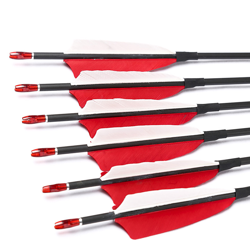 Carbon Arrows 30 Inch Spine 400 500 - Arco recurvo de caça para flechas,
