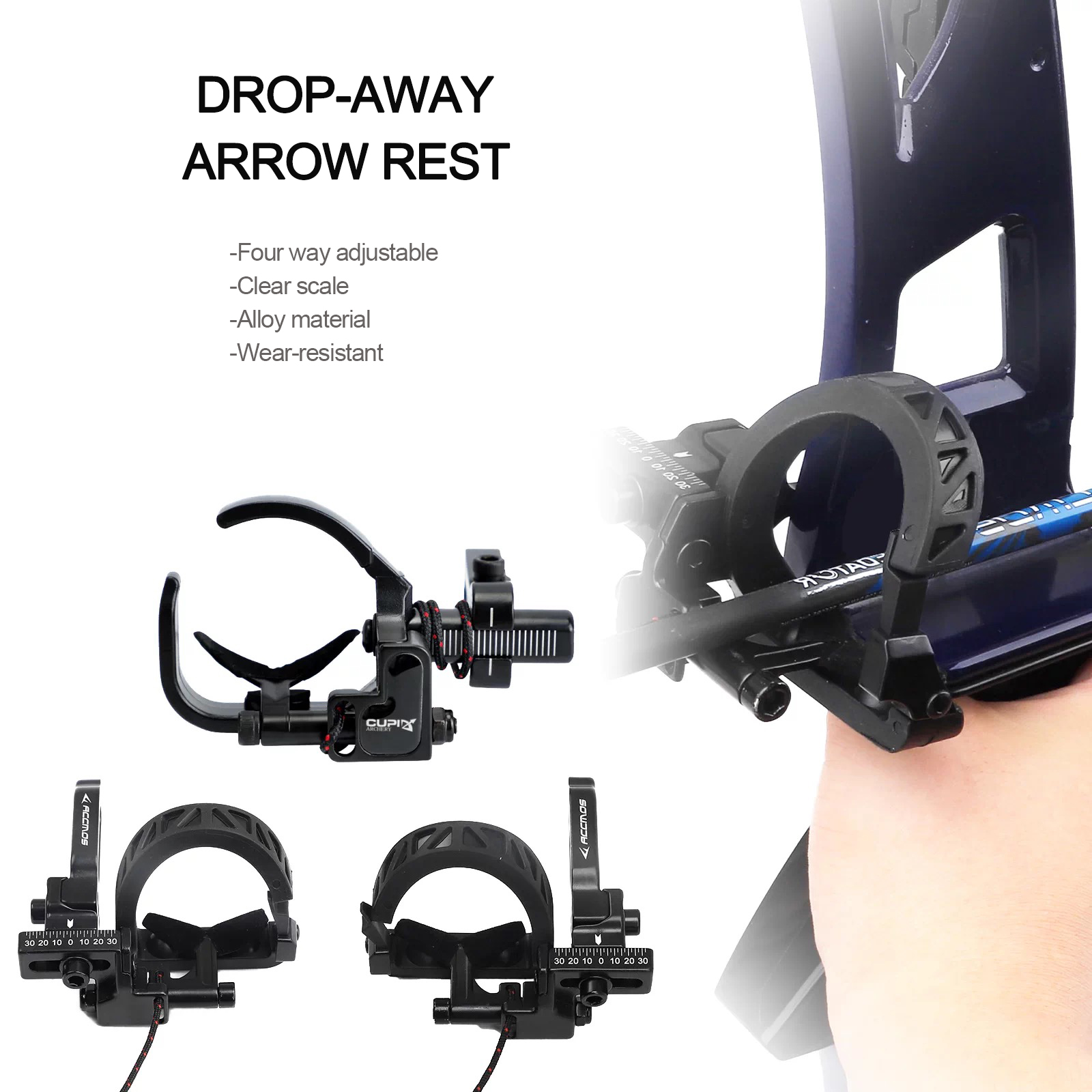 Arrow Rest Drop Away Compound Bow - D3 D6 Descanso de Arco Composto