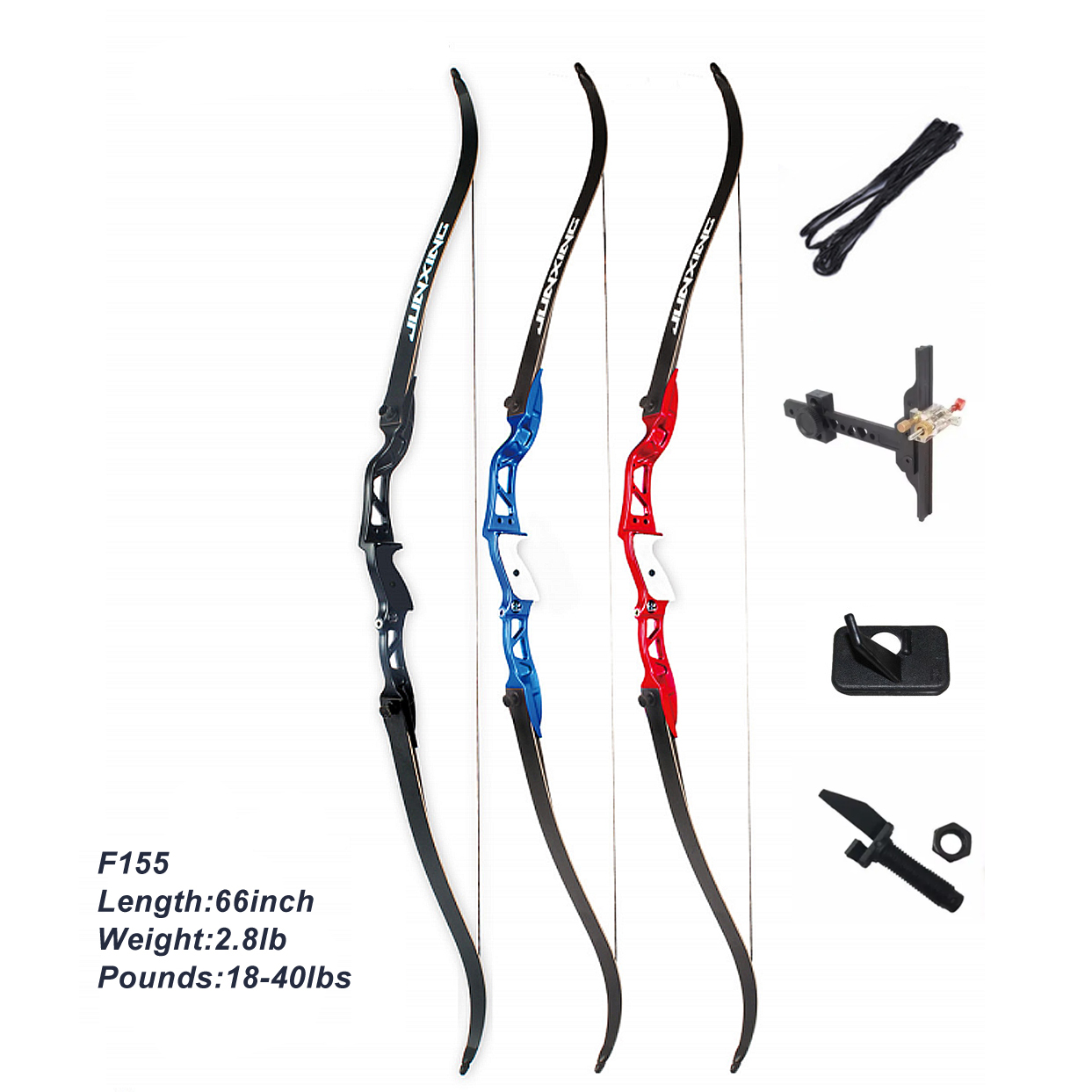 Recurve Bow Takedown 40 Lbs Target - Arco recurvo de metal para tiro
