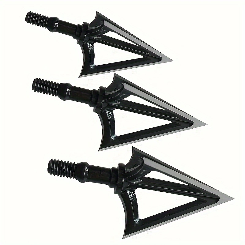 Broadheads 100 Grain 3 Blade Hunting - Ponta de Flecha Sólida Premium 6PK