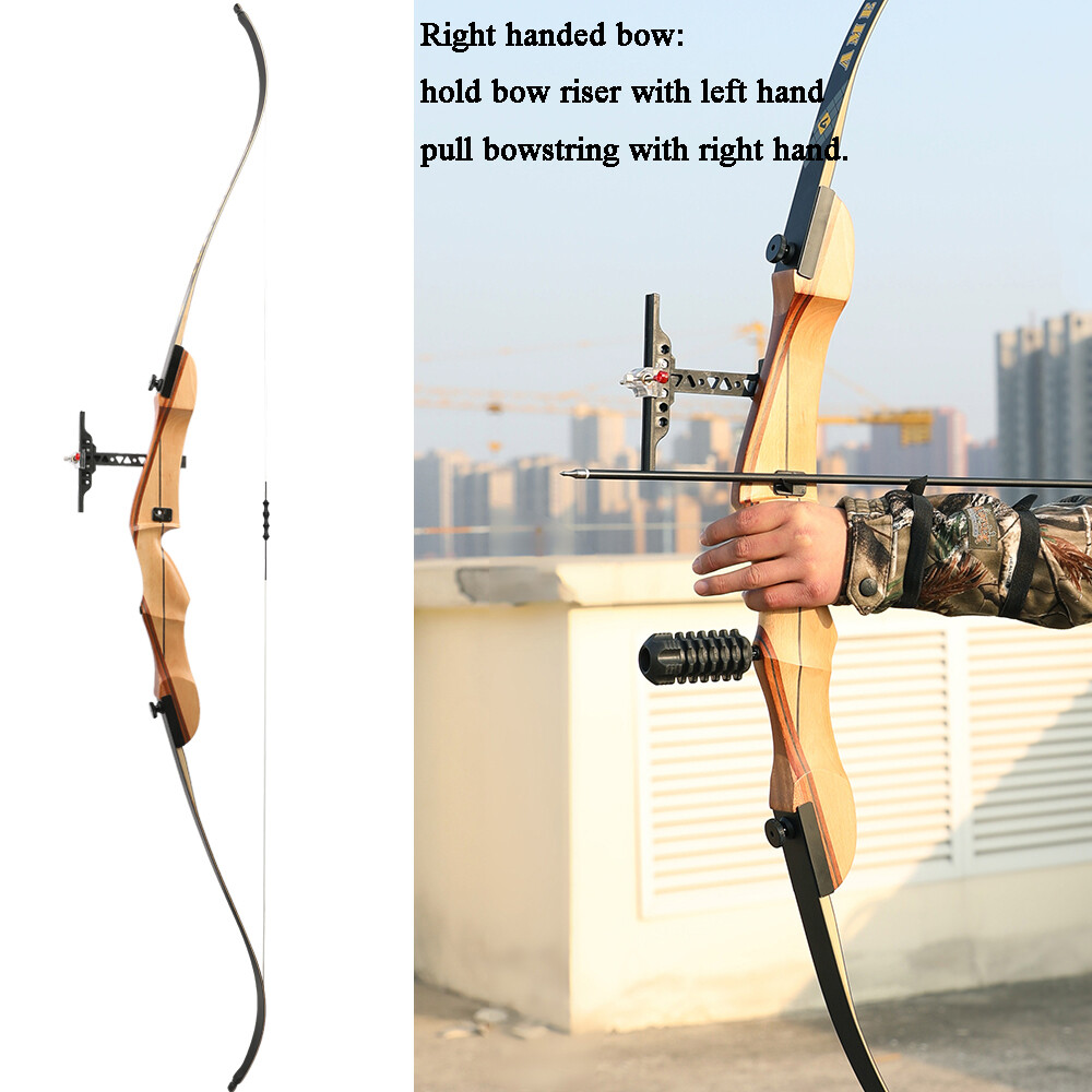 Recurve Bow Takedown 40 Lbs Target - 68 Polegada arco de caça 20-40lbs