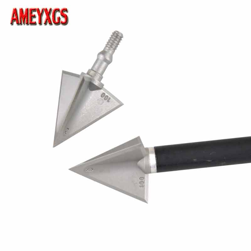 Aço inoxidável Broadhead Arrow - Broadheads 100 Grain 3 Blade Hunting avaliação e preço