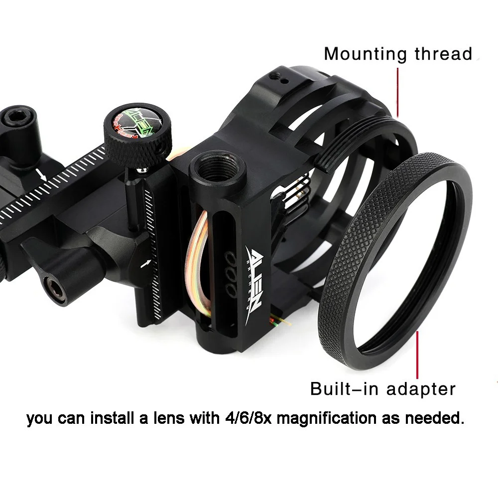 Mira de Arco de 5 Pinos com Fi - Compound Bow Sight 5 Pin Fiber Optic avaliação e preço
