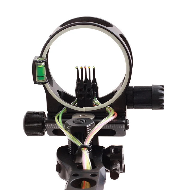 Topoint tiro com arco 5 pinos  - Compound Bow Sight 5 Pin Fiber Optic avaliação e preço