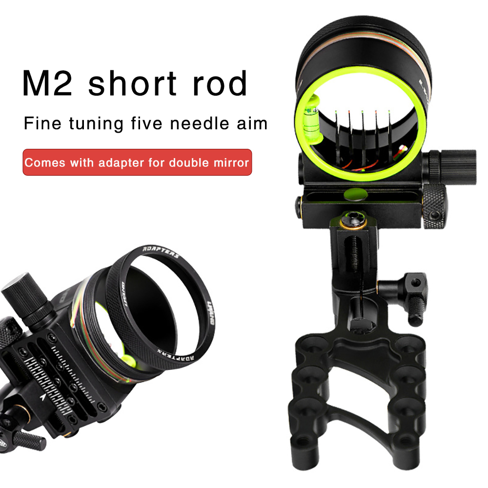 Bow Sight composto para caça T - Compound Bow Sight 5 Pin Fiber Optic avaliação e preço