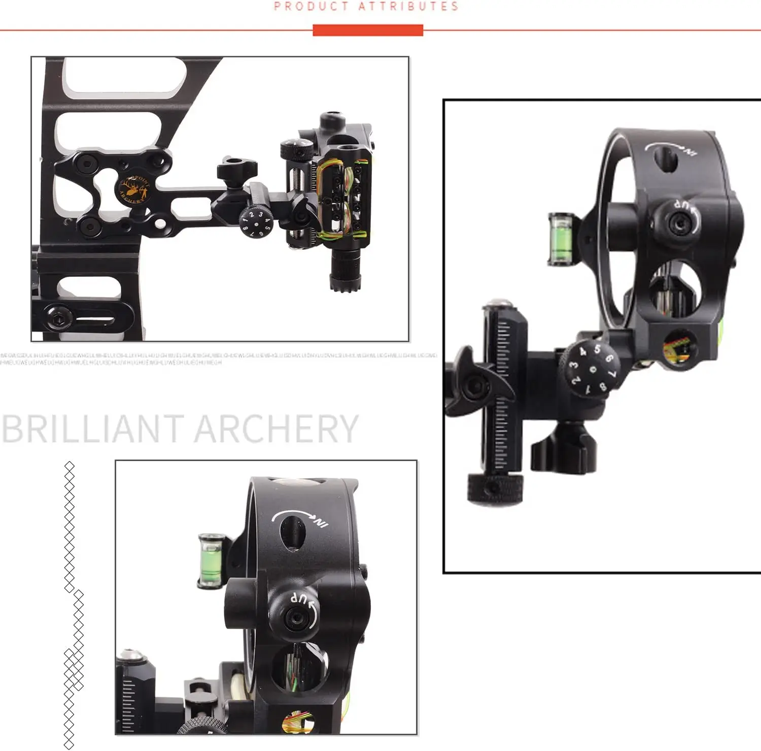 Ferramenta de Microajuste de F - Compound Bow Sight 5 Pin Fiber Optic avaliação e preço