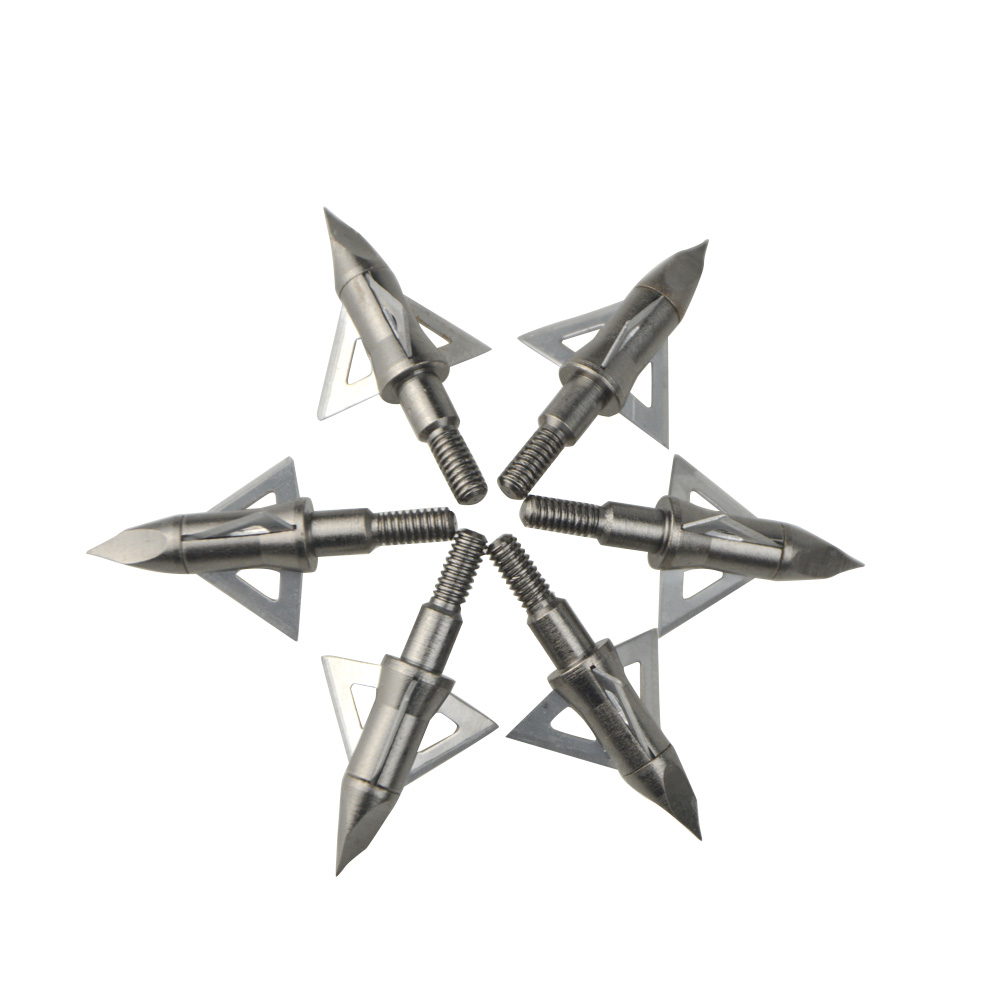 12 pçs 100 grão setas de aço i - Broadheads 100 Grain 3 Blade Hunting avaliação e preço