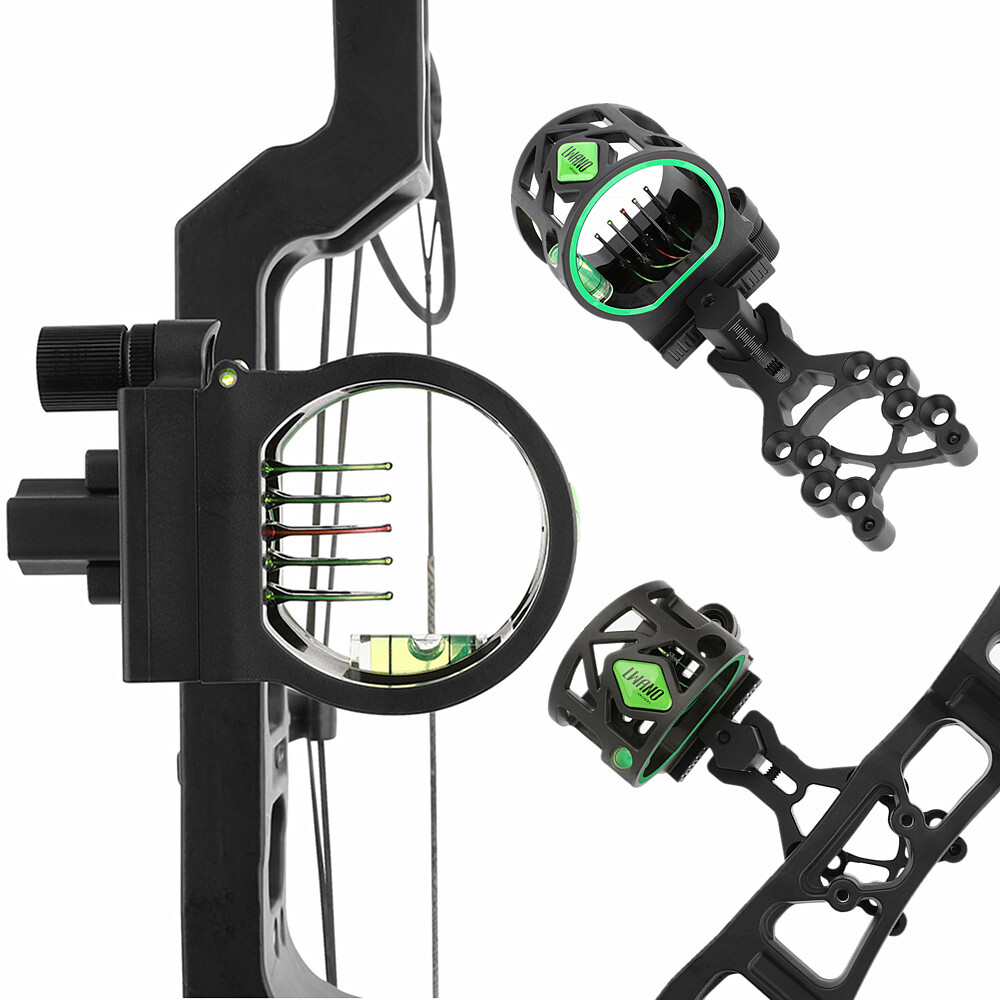 Tiro com arco m1 composto 5 pi - Compound Bow Sight 5 Pin Fiber Optic avaliação e preço
