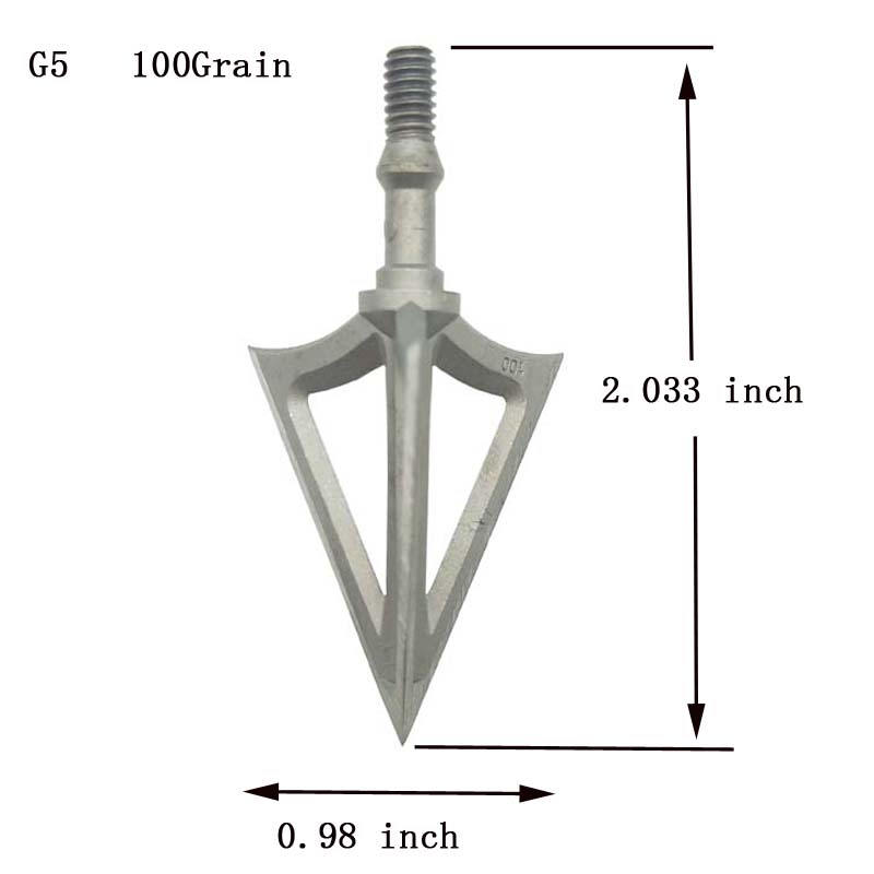Aço inoxidável Arrowheads para - Broadheads 100 Grain 3 Blade Hunting avaliação e preço