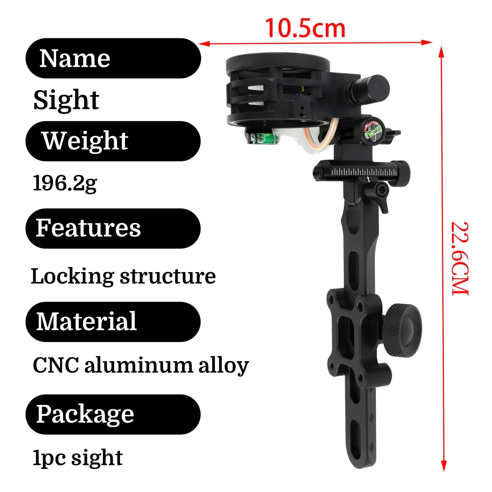 Mira de arco composto de 5 pin - Compound Bow Sight 5 Pin Fiber Optic avaliação e preço