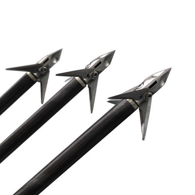 6/12 pçs 100 grão 3 lâmina tir - Broadheads 100 Grain 3 Blade Hunting avaliação e preço