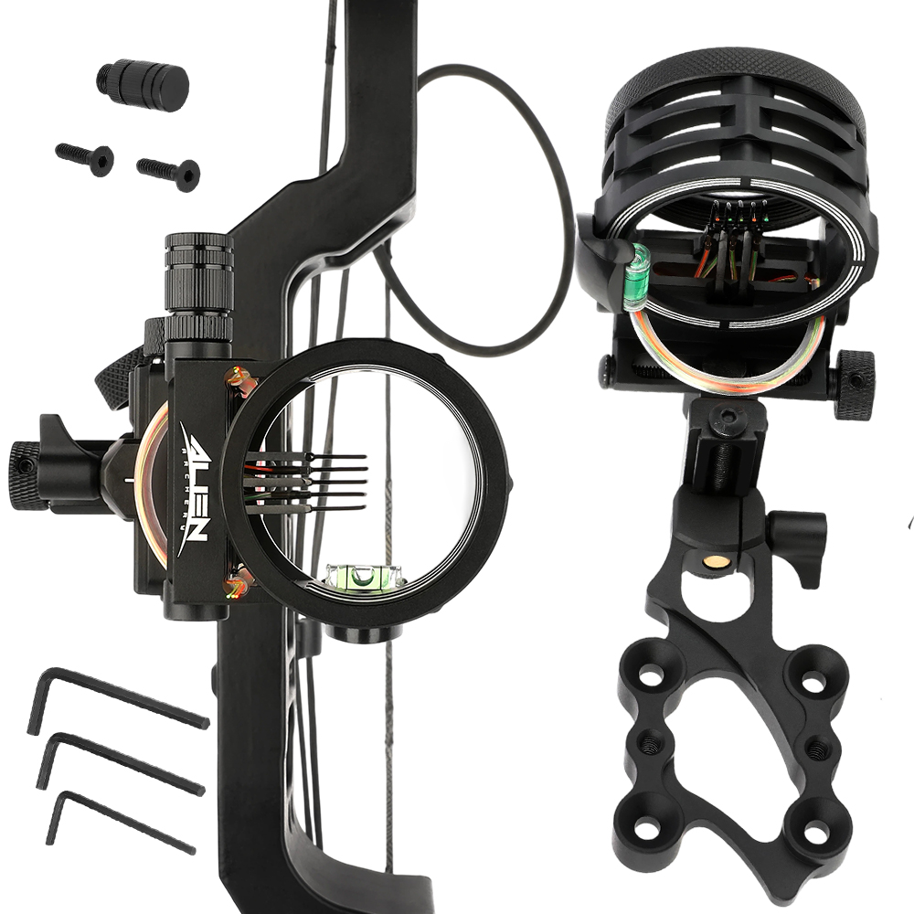 Mira para Arco de Tiro com Des - Compound Bow Sight 5 Pin Fiber Optic avaliação e preço