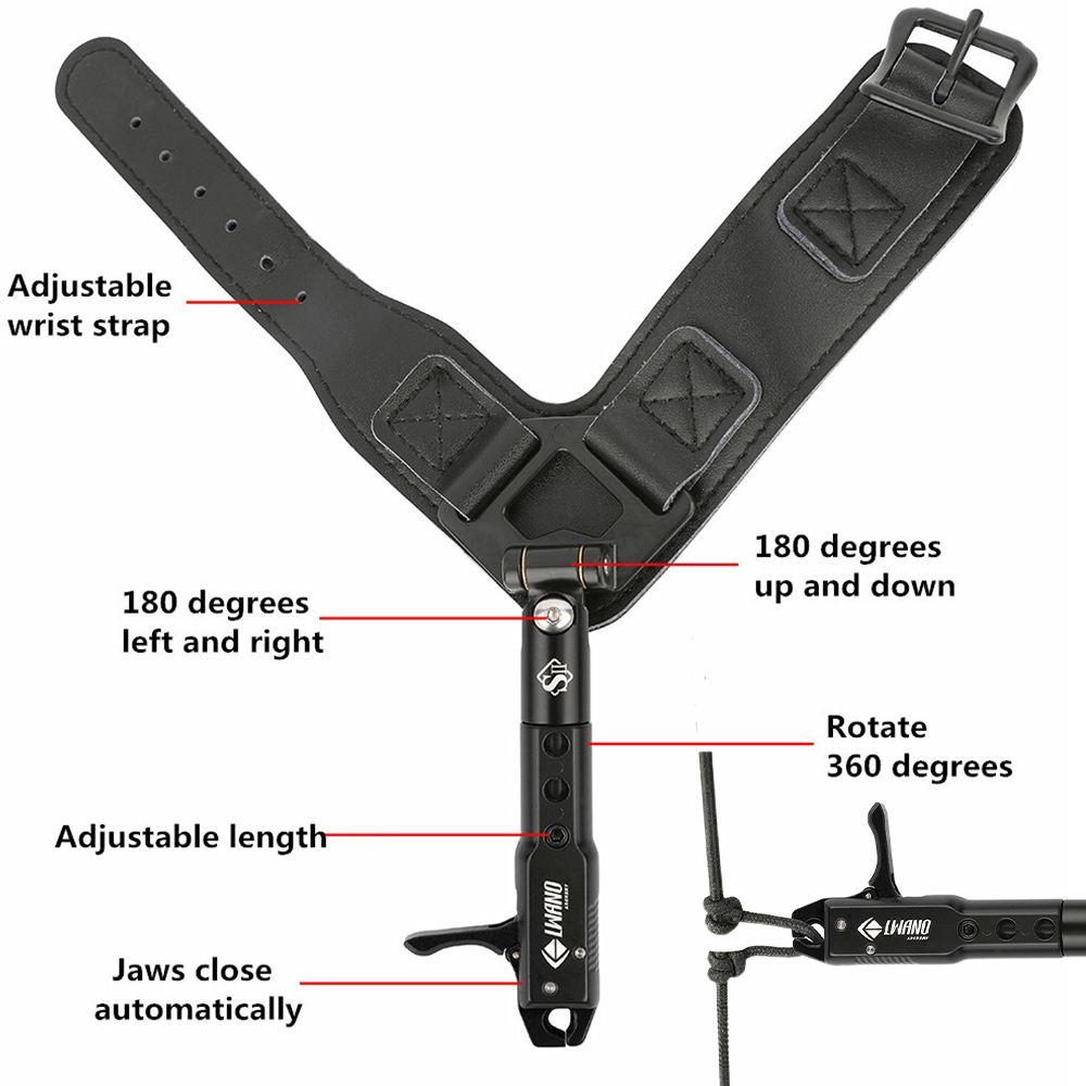 Arco composto liberação de pul - Archery Release Aid Caliper Wrist avaliação e preço