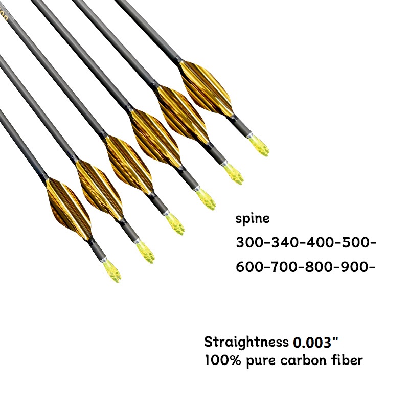 Flecha de Carbono Puro ID4.2mm - Carbon Arrows 30 Inch Spine 400 500 avaliação e preço