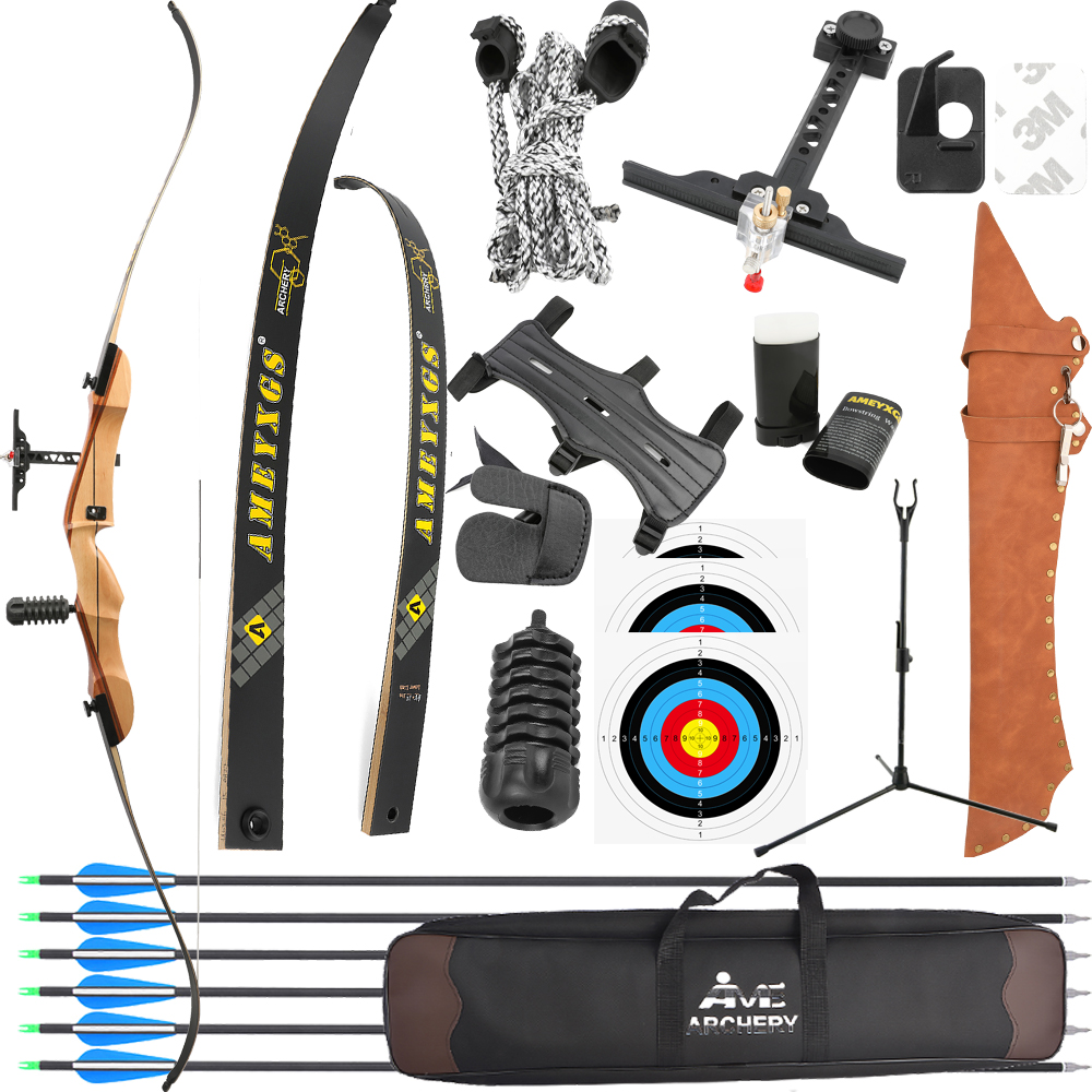 20-40lbs arco recurvo 68 Poleg - Recurve Bow Takedown 40 Lbs Target avaliação e preço