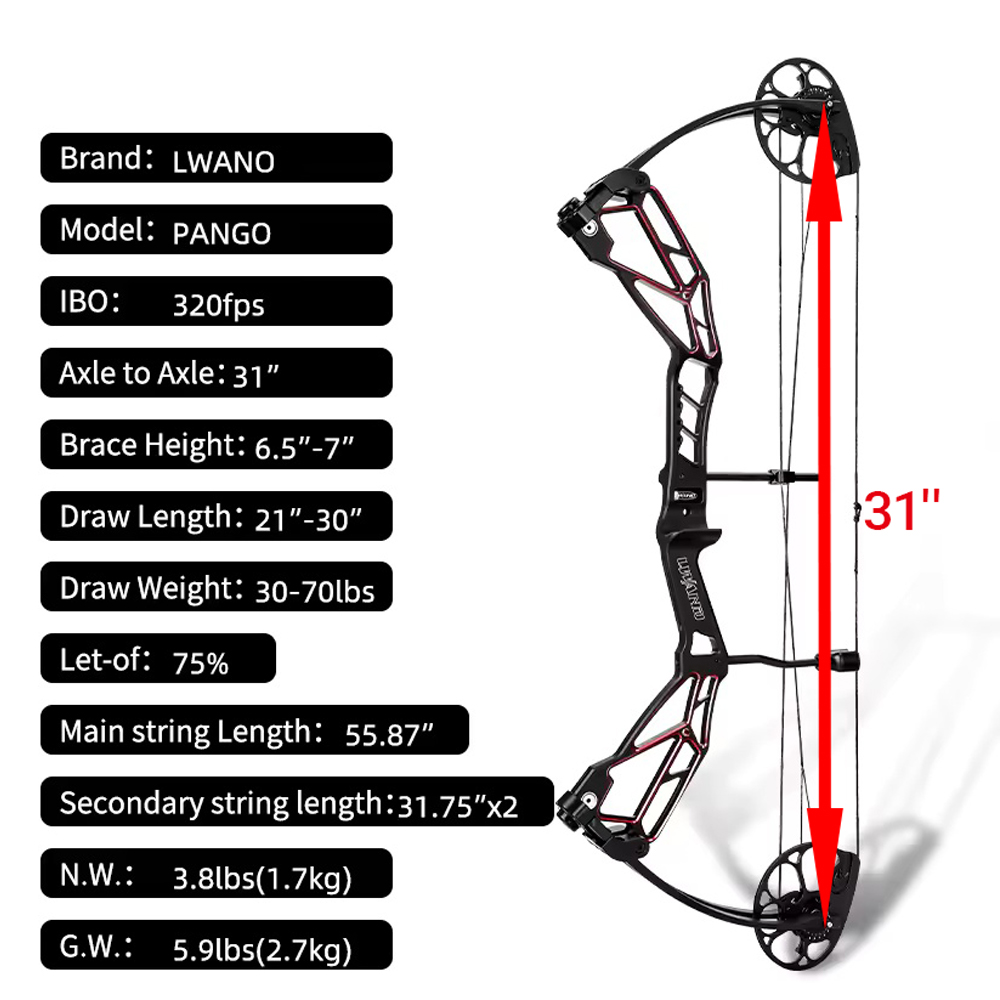Arco Composto de 30-70 Libras  - Compound Bow Hunting 30-70 Lbs avaliação e preço