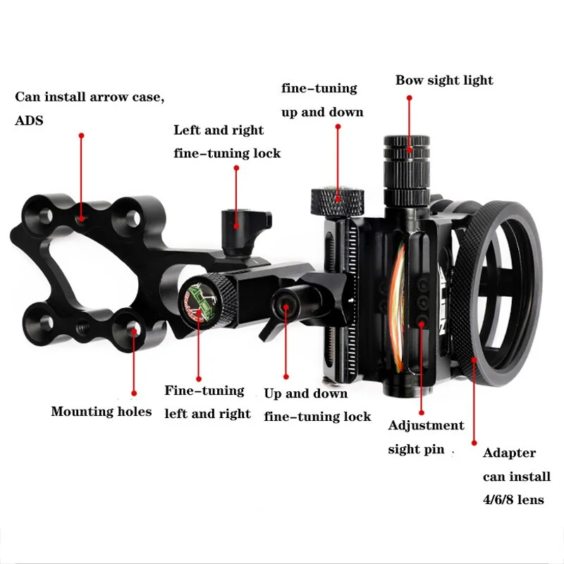 Mira para Arco Composto 5 Pino - Compound Bow Sight 5 Pin Fiber Optic avaliação e preço