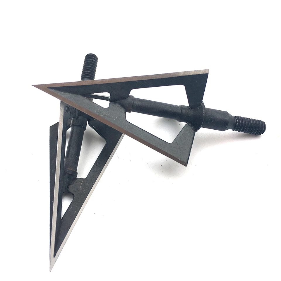 3/6/12/24/60 unidades Ponta de - Broadheads 100 Grain 3 Blade Hunting avaliação e preço