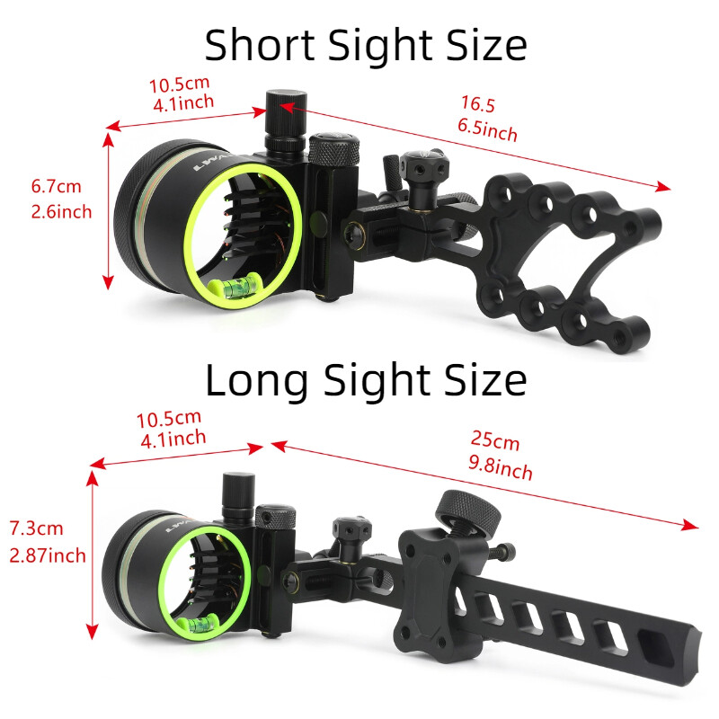 ‌ 4x 6x 8x lente arco composto - Compound Bow Sight 5 Pin Fiber Optic avaliação e preço
