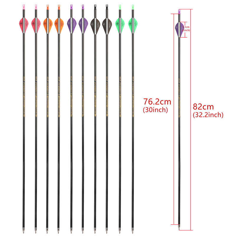 Flecha de Carbono Puro de 30 P - Carbon Arrows 30 Inch Spine 400 500 avaliação e preço