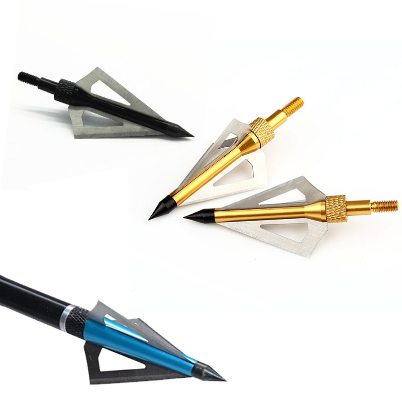 Pontas de Flecha Broadheads 10 - Broadheads 100 Grain 3 Blade Hunting avaliação e preço