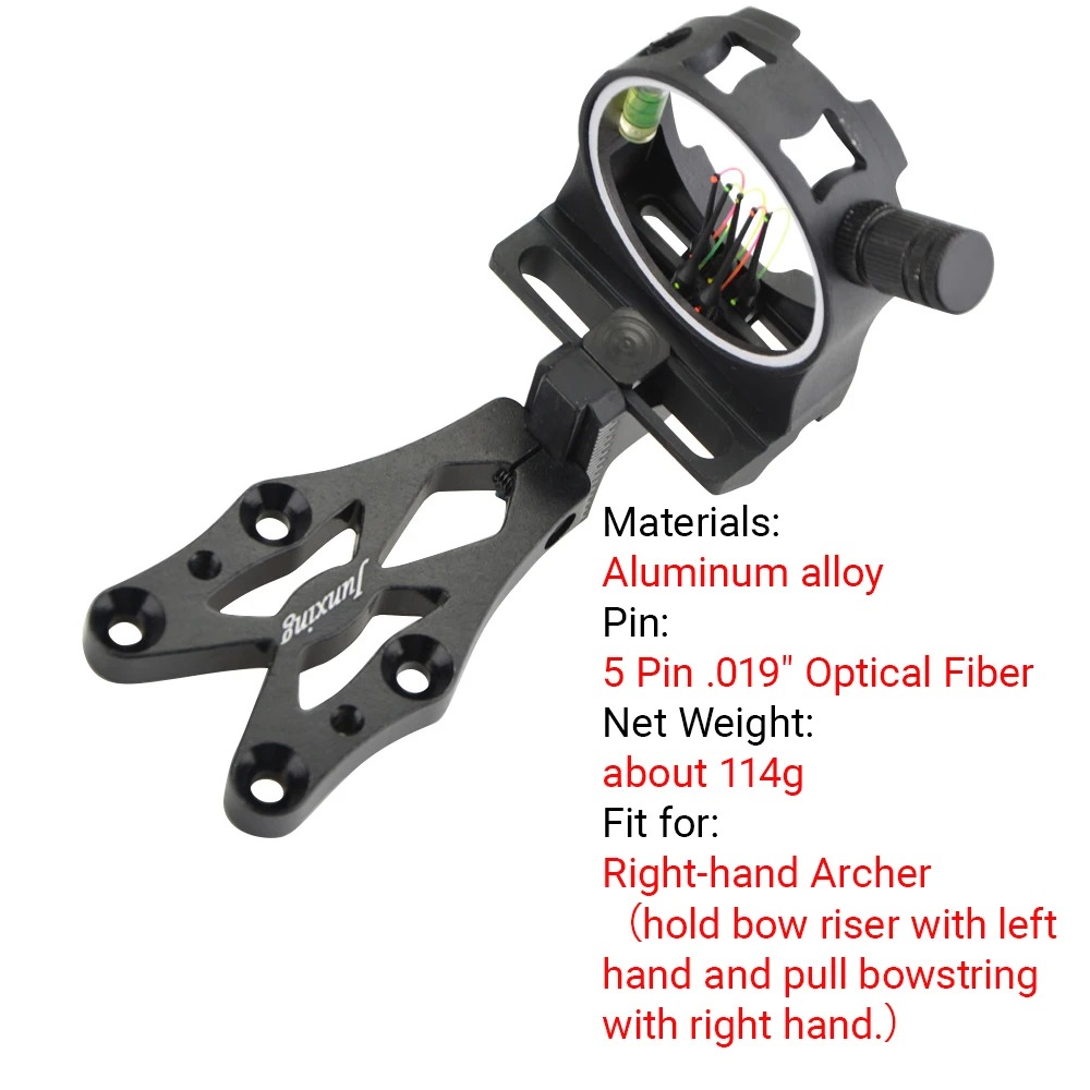 Mira de Arco Composto de 5 Pin - Compound Bow Sight 5 Pin Fiber Optic avaliação e preço