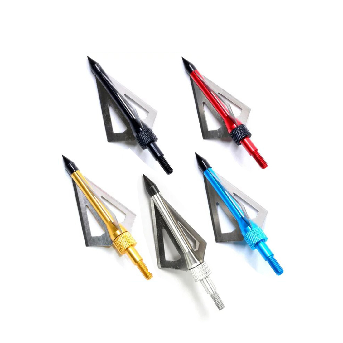 6/12 peças Pontas de Caça Afia - Broadheads 100 Grain 3 Blade Hunting avaliação e preço