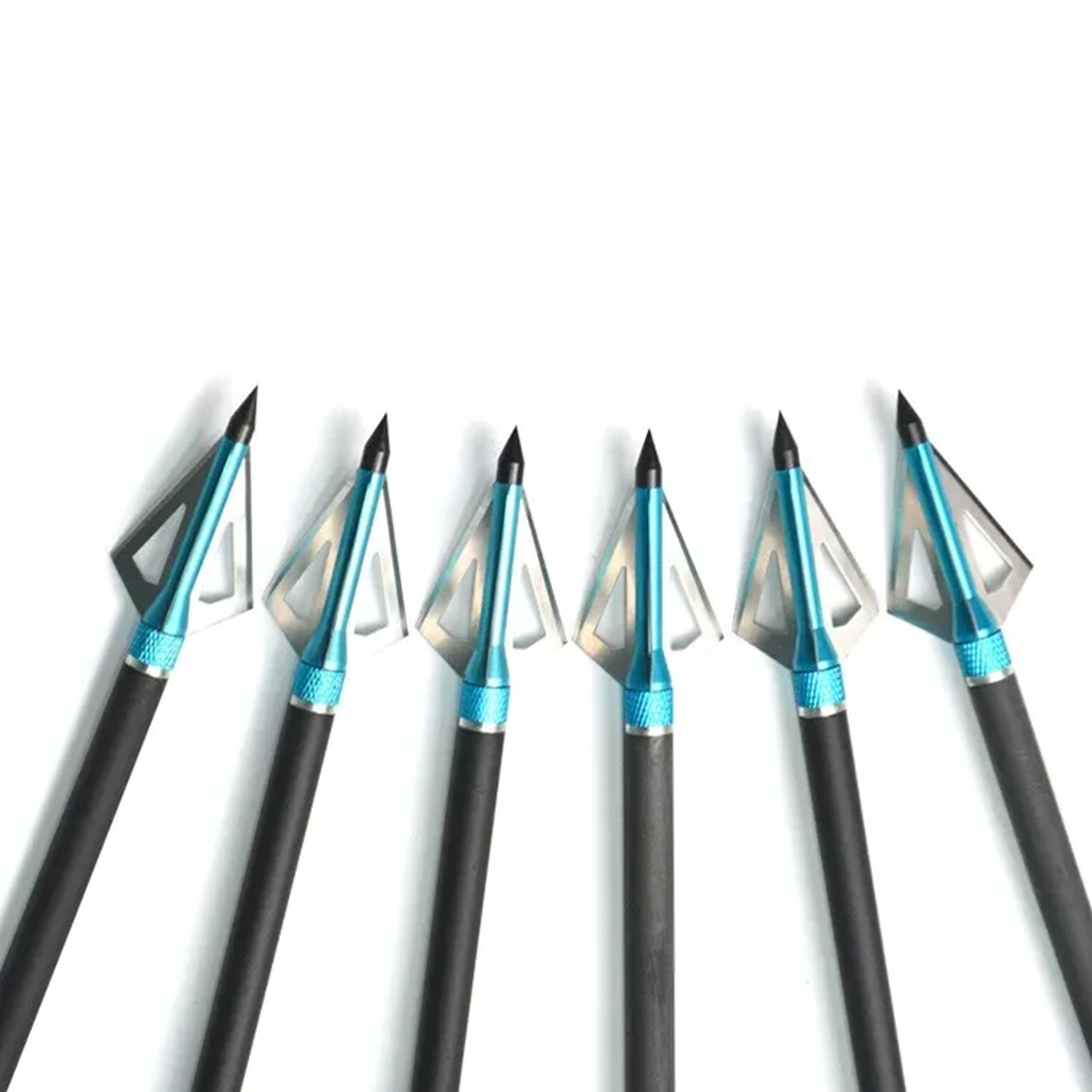 6/12 peças Pontas de Caça Afia - Broadheads 100 Grain 3 Blade Hunting avaliação e preço