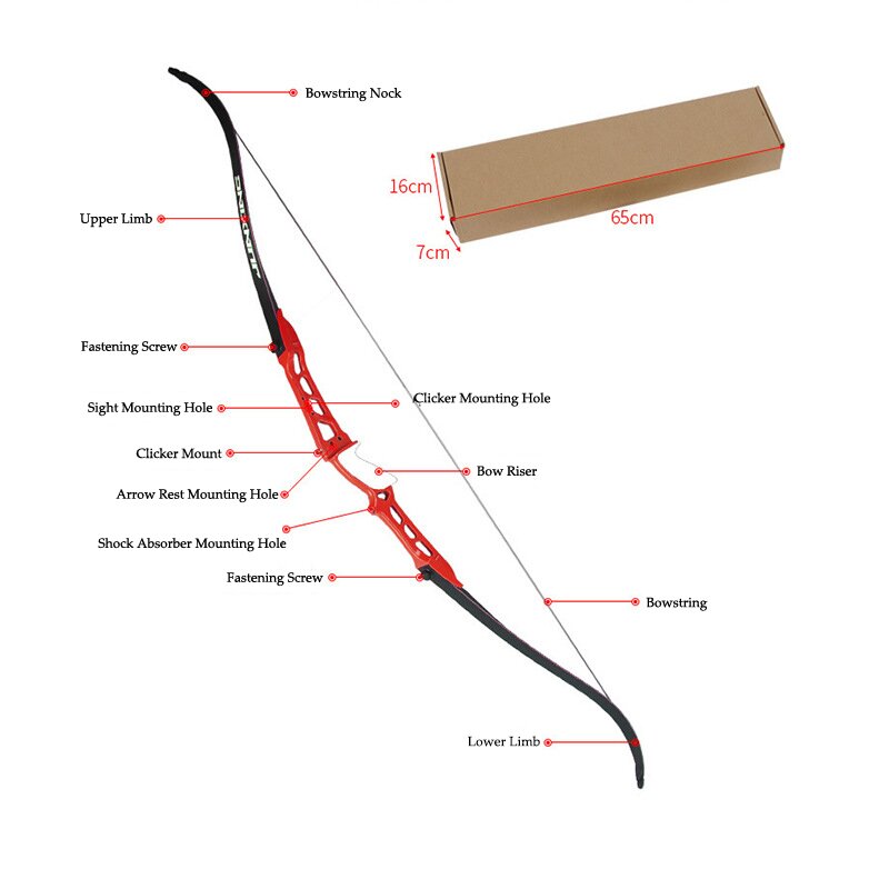 Arco Recurvo de Competição JUN - Recurve Bow Takedown 40 Lbs Target avaliação e preço