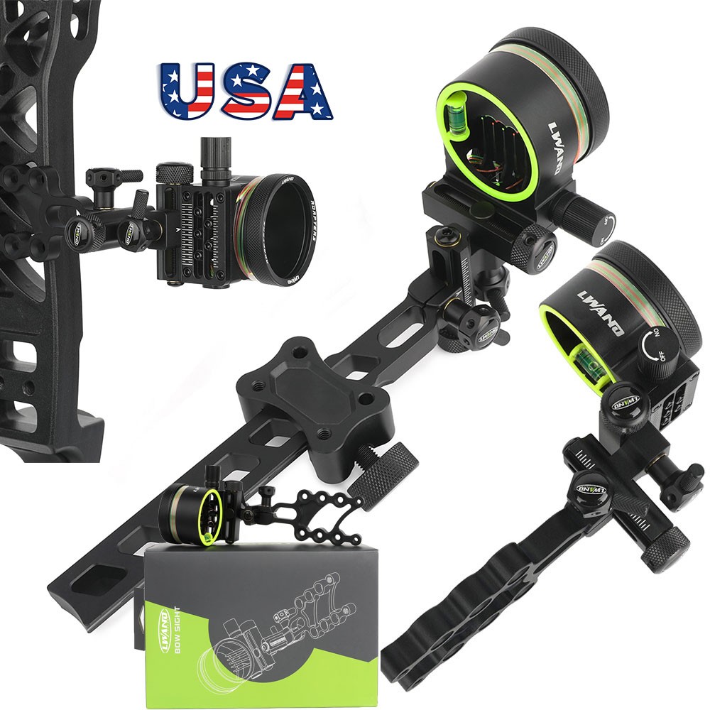 Mira de Arco Ajustável de Fibr - Compound Bow Sight 5 Pin Fiber Optic avaliação e preço
