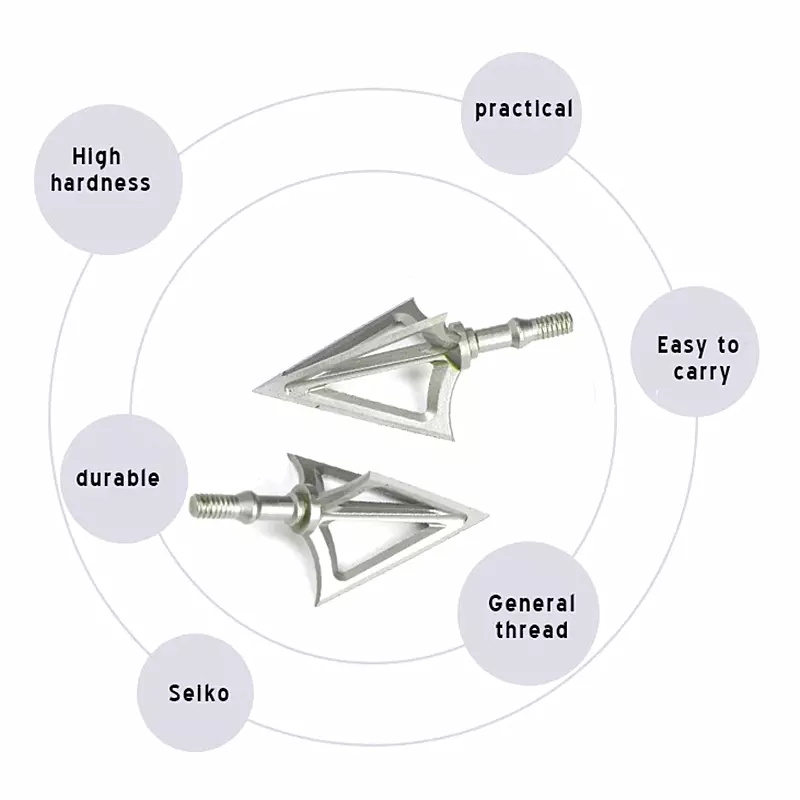 Ponta de flecha para tiro com  - Broadheads 100 Grain 3 Blade Hunting avaliação e preço